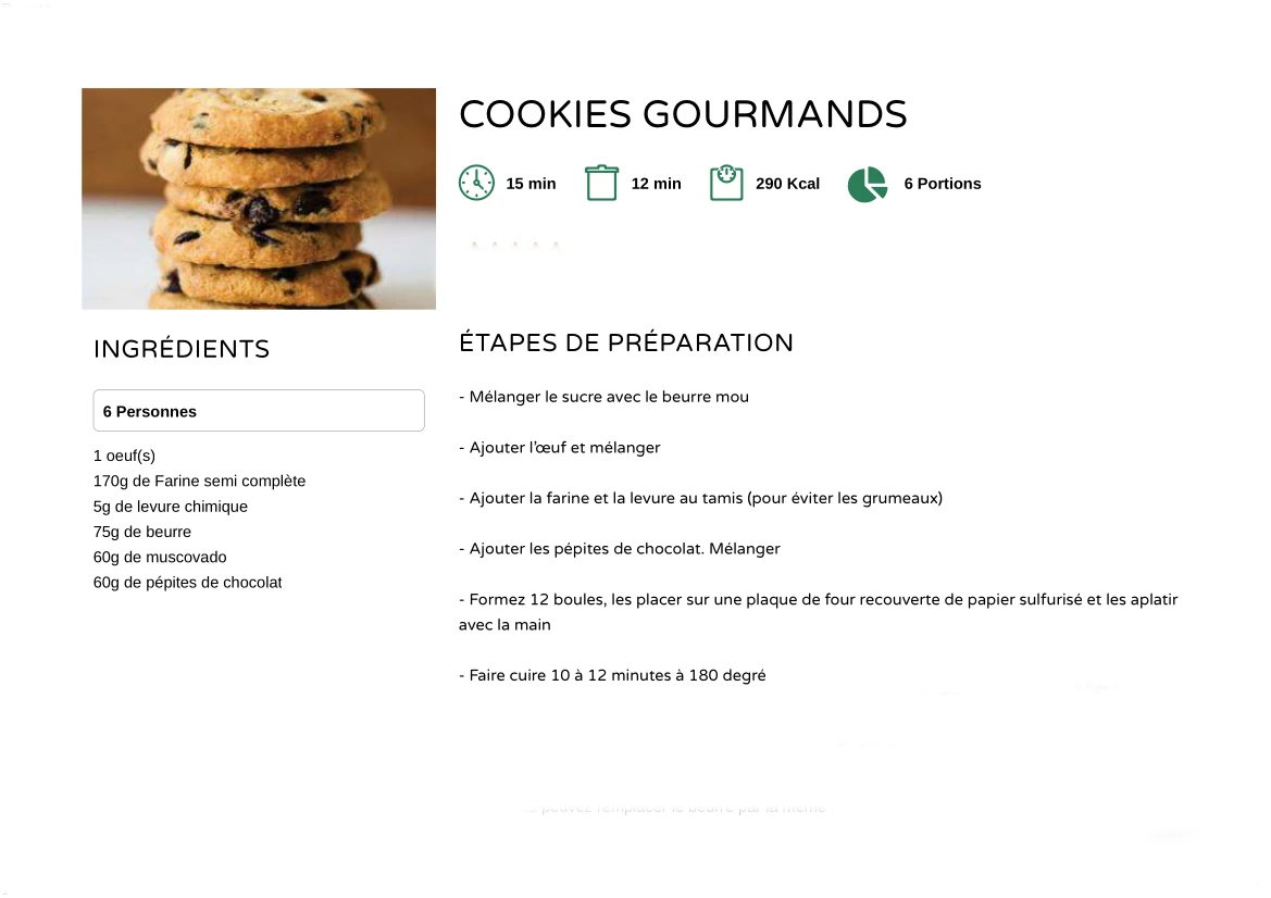 Cookies Gourmands