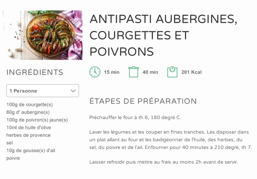 ANTIPASTIS AUBERGINES