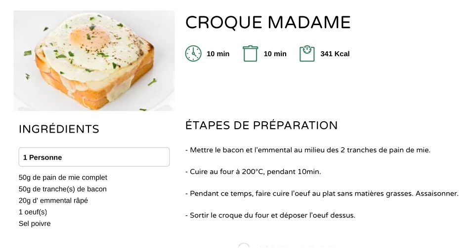 CROQUE MADAME