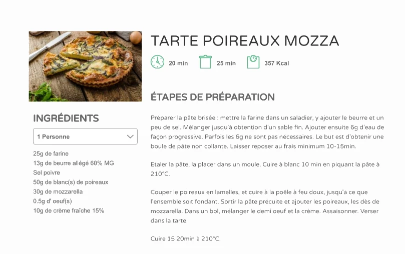 TARTE POIREAUX