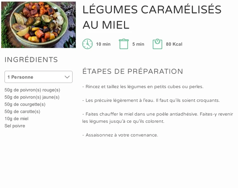 Légumes Caramélisés