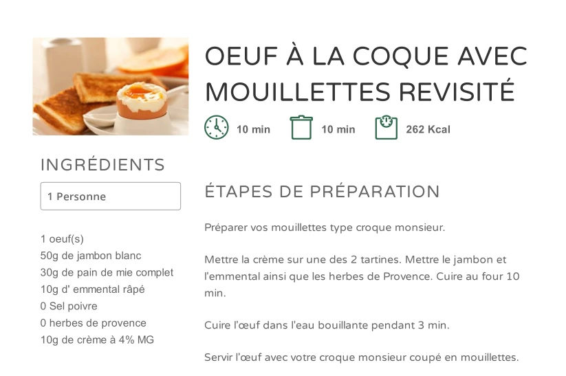 Œuf à la Coque Revisité